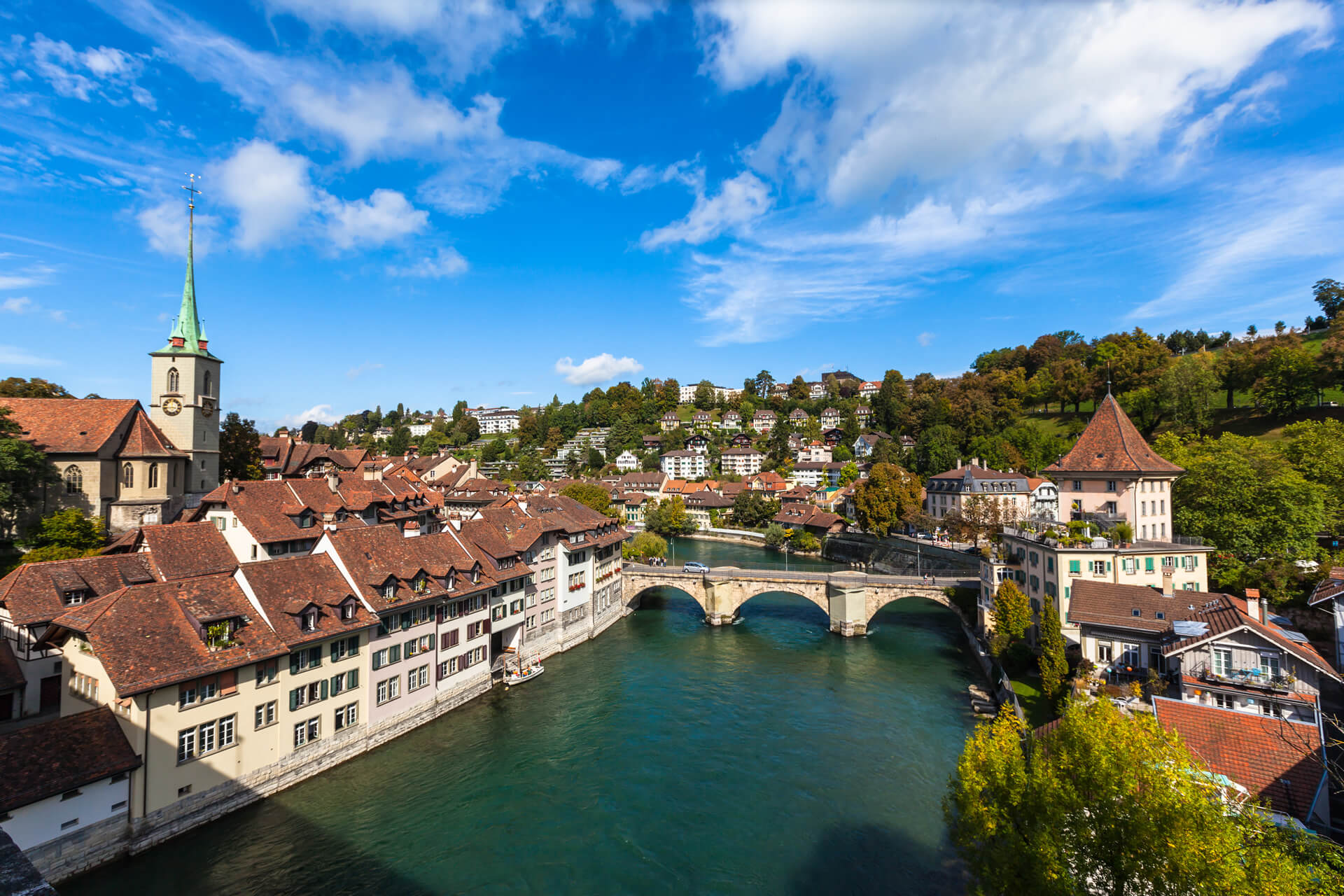 The Old City of Berne on Bridge in Switzerland